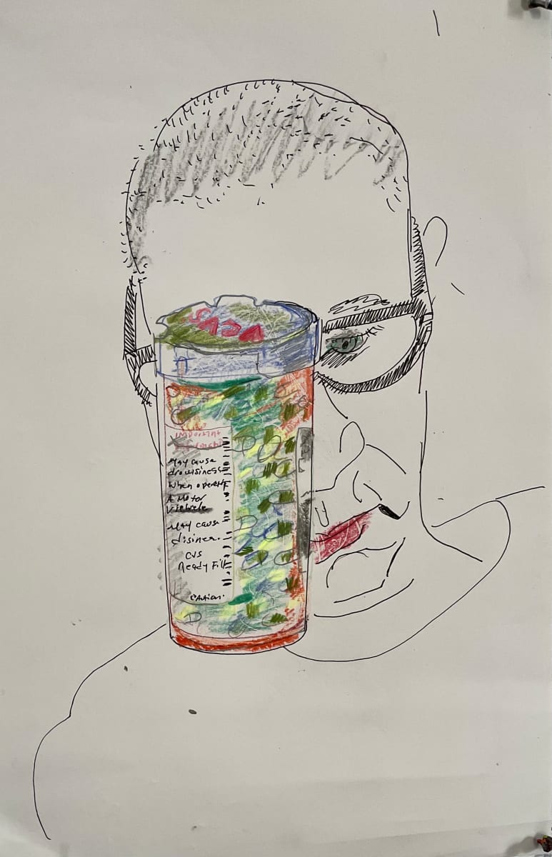 Self portrait with meds 