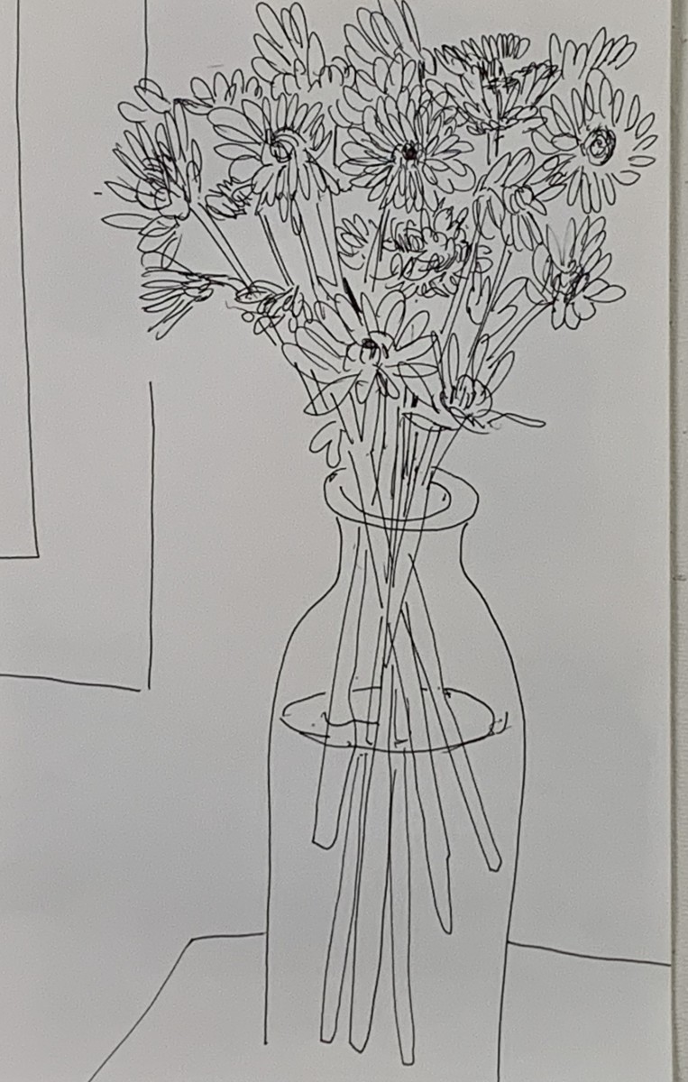 Flower drawing  for web 1 by Paul Seidell 