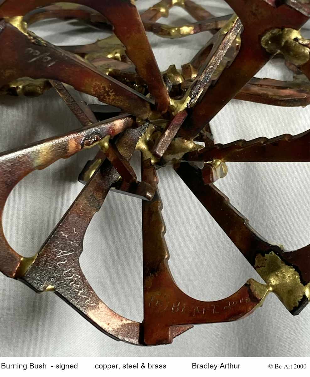 Burning Bush (detail -sig) by Bradley Arthur, Image 10.