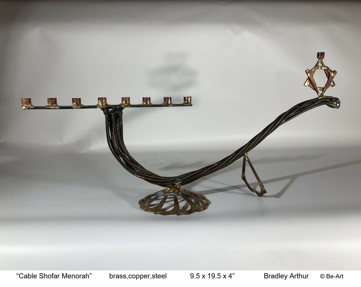 Cable Shofar Menorah by Bradley Arthur, Image 1.