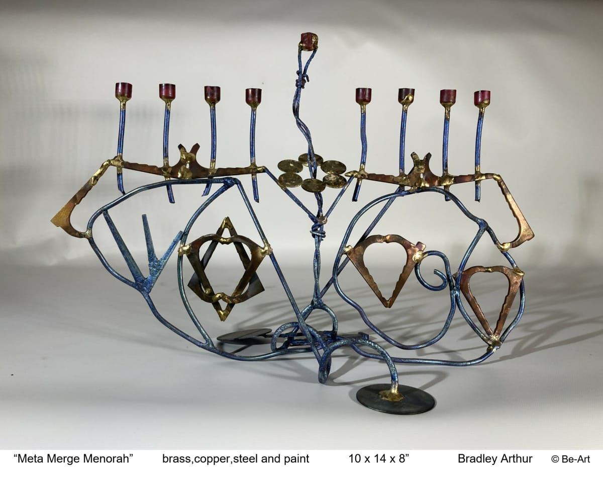 Meta Merge Menorah by Bradley Arthur, Image 1.