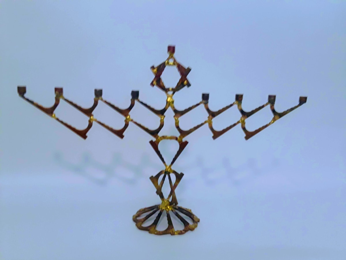 Three tiered Star Menorah by Bradley Arthur, Image 1.