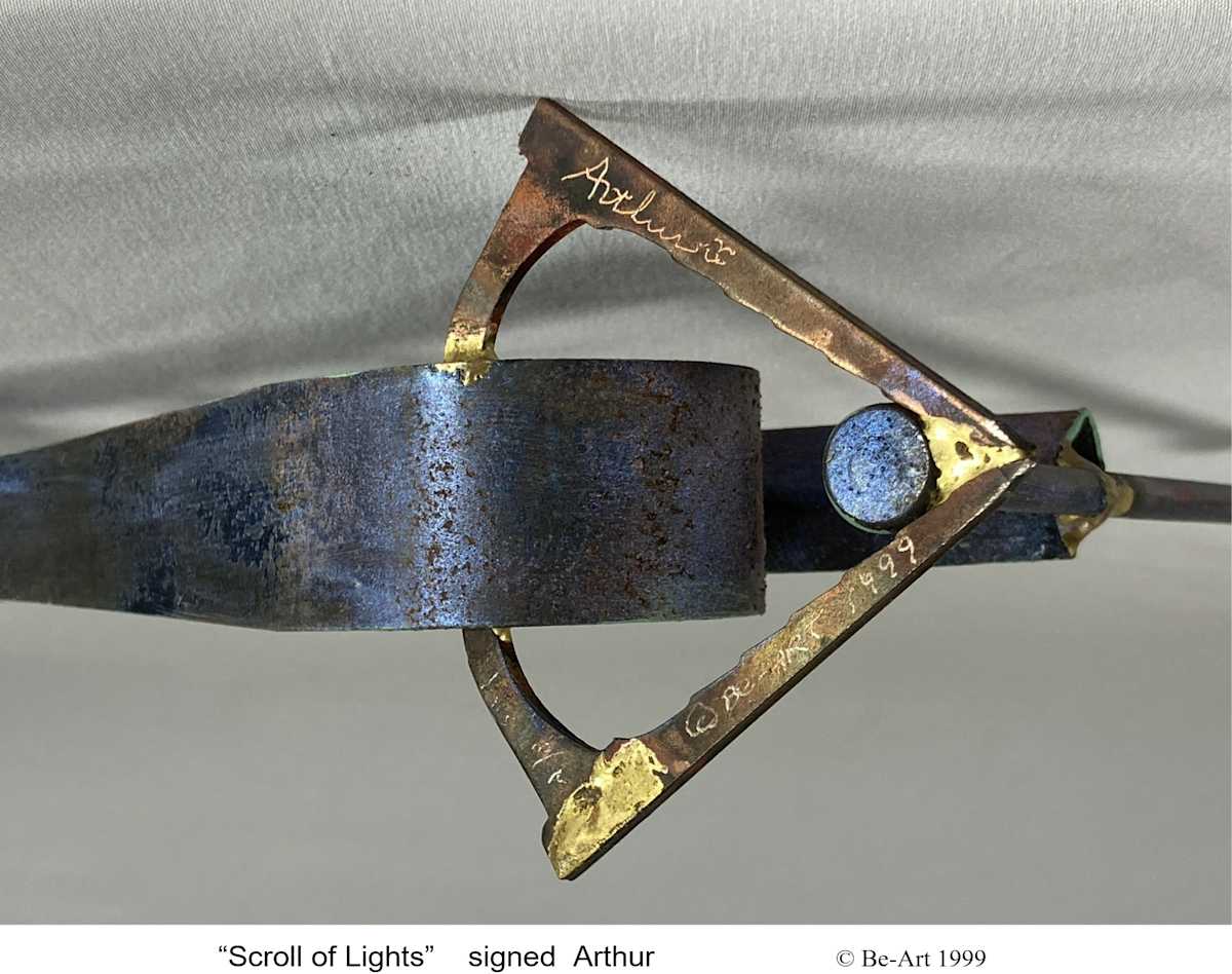 Scroll of Lights (detail-sig) by Bradley Arthur, Image 12.