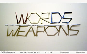 WORDS/weapons by Bradley Arthur, Image 1.