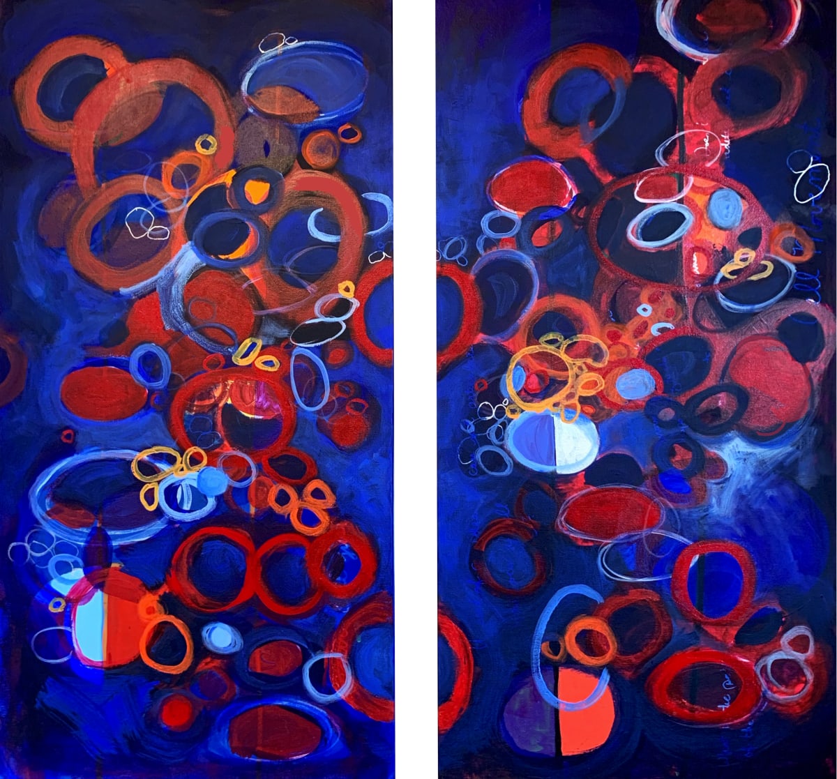 Cell No.40 (Set of 2 Paintings) by Angela Canada Hopkins 