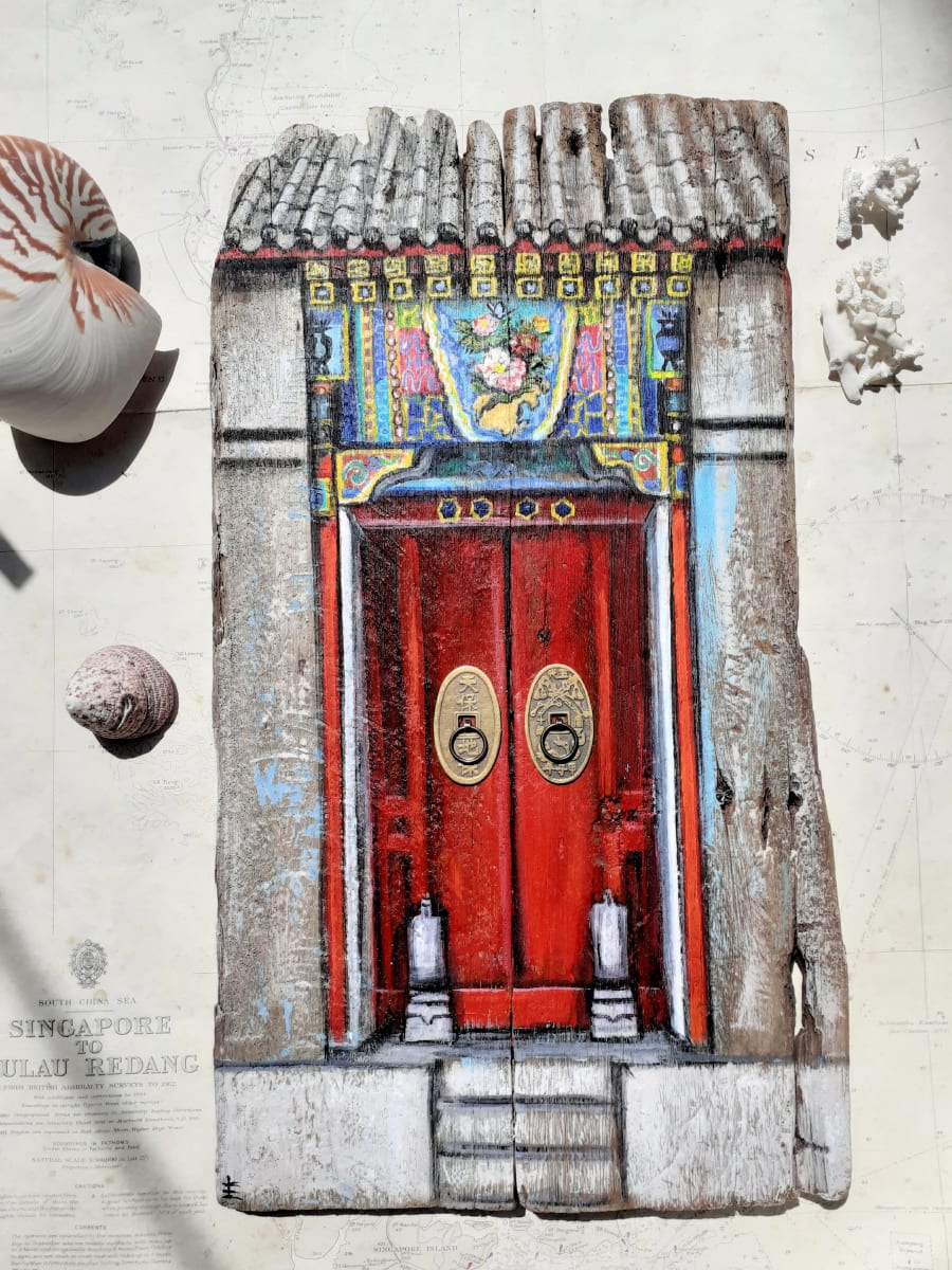 Chinese Temple Door 