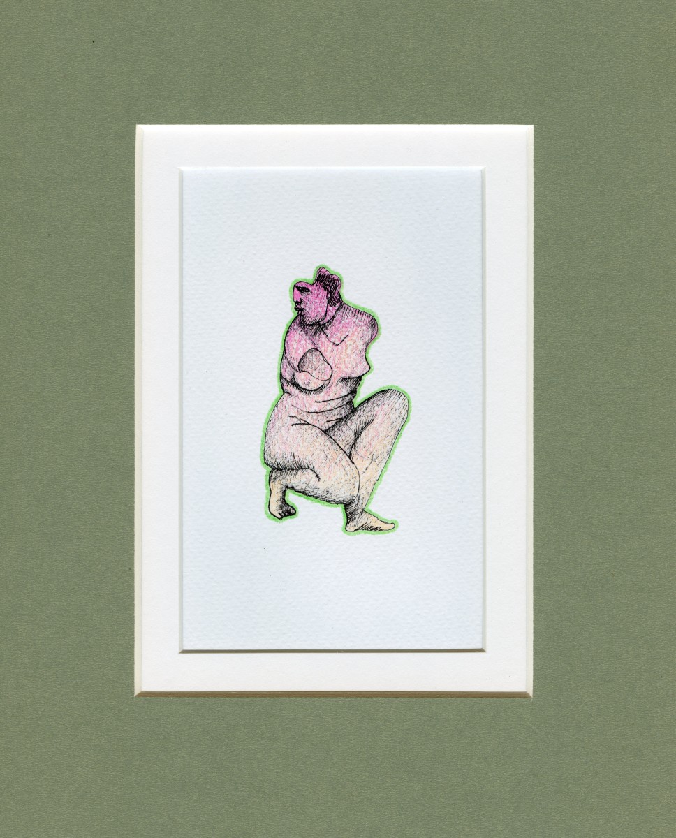 Crouching Aphrodite by Shelby Little  Image: Crouching Aphrodite matted