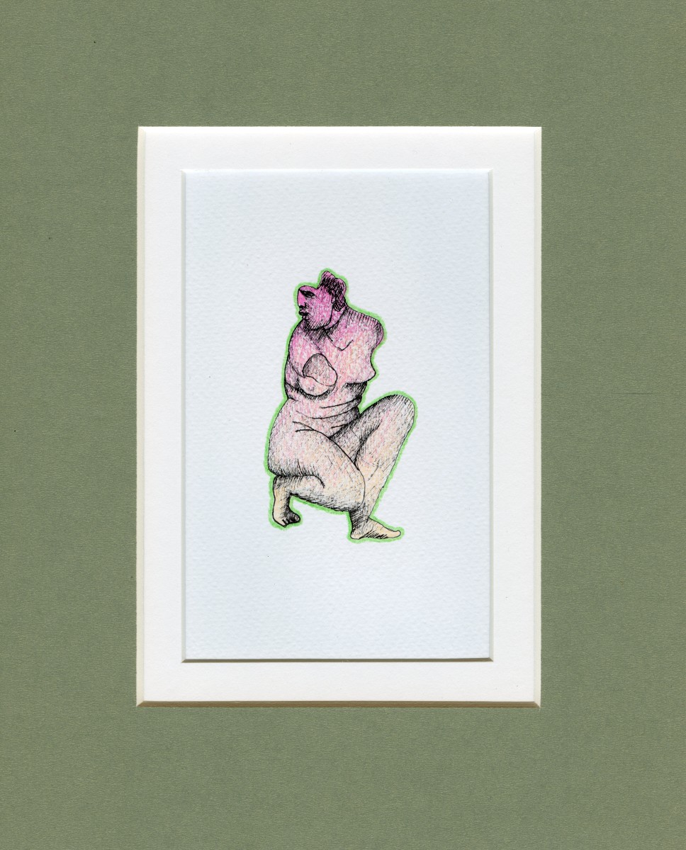 Crouching Aphrodite by Shelby Little  Image: Crouching Aphrodite matted