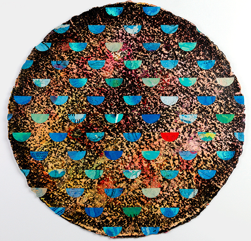 Geo Collage Tondo 002 by Sarah Mufford, Image 1.