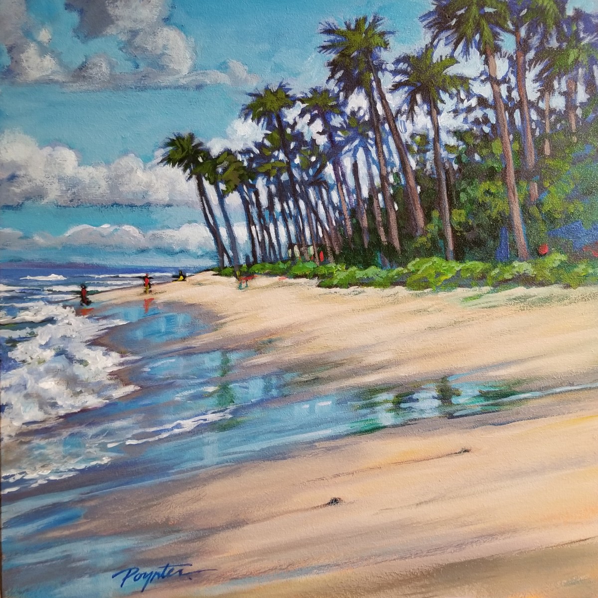 "Lahaina - Canoe Beach Shining sand" by Jan Poynter 