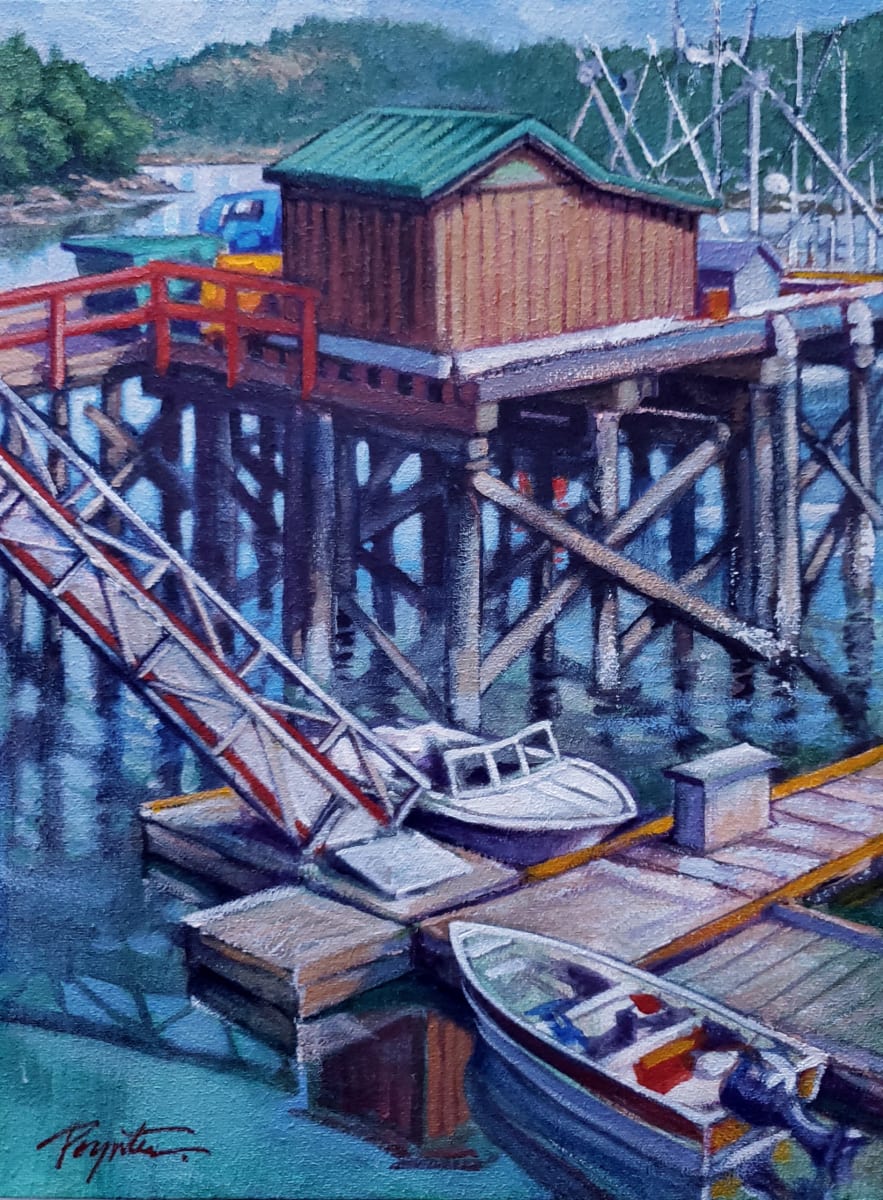 Wharf color - Madiera Park by Jan Poynter 