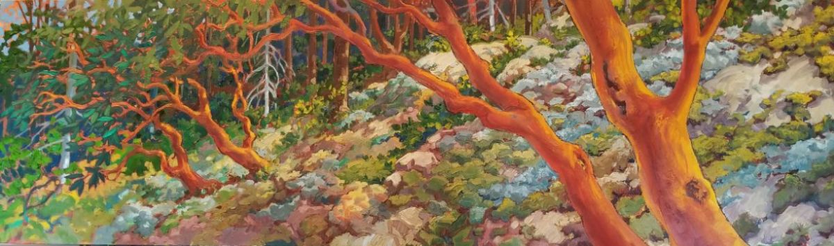 "Arbutus Moss - Cypress Mt #3" by Jan Poynter 
