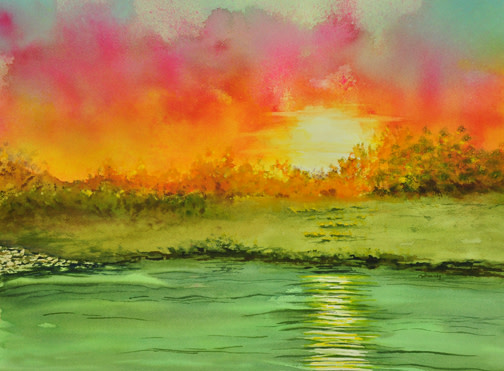 Vivid Stream by Terry Arroyo Mulrooney, Image 1.