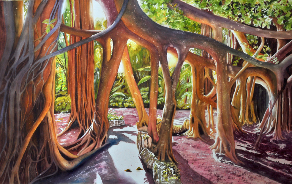 Banyan Forest by Terry Arroyo Mulrooney 