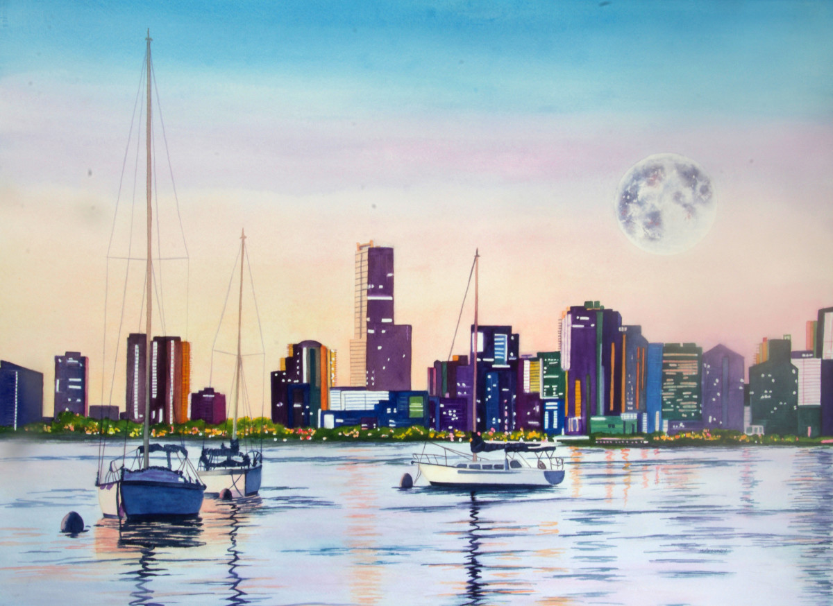 Moon Over Miami by Terry Arroyo Mulrooney 