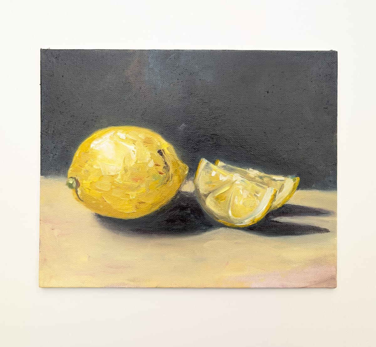 Lemon study in oil by Bobbi Bjornholt 