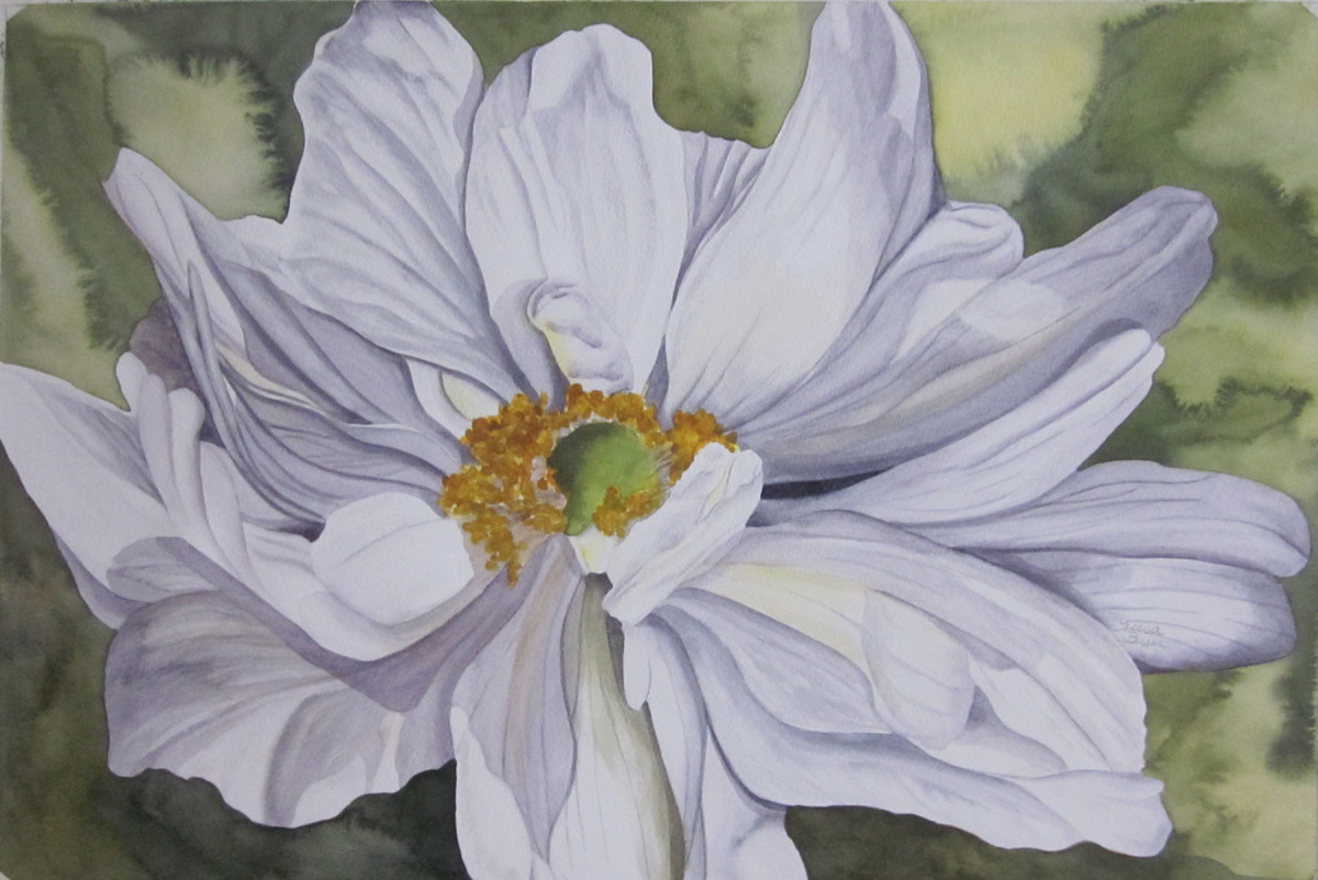 White Flower Companion by Teresa Beyer  