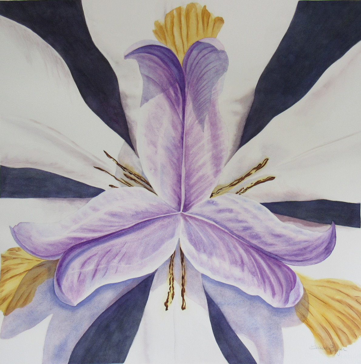 Abstract Iris by Teresa Beyer  