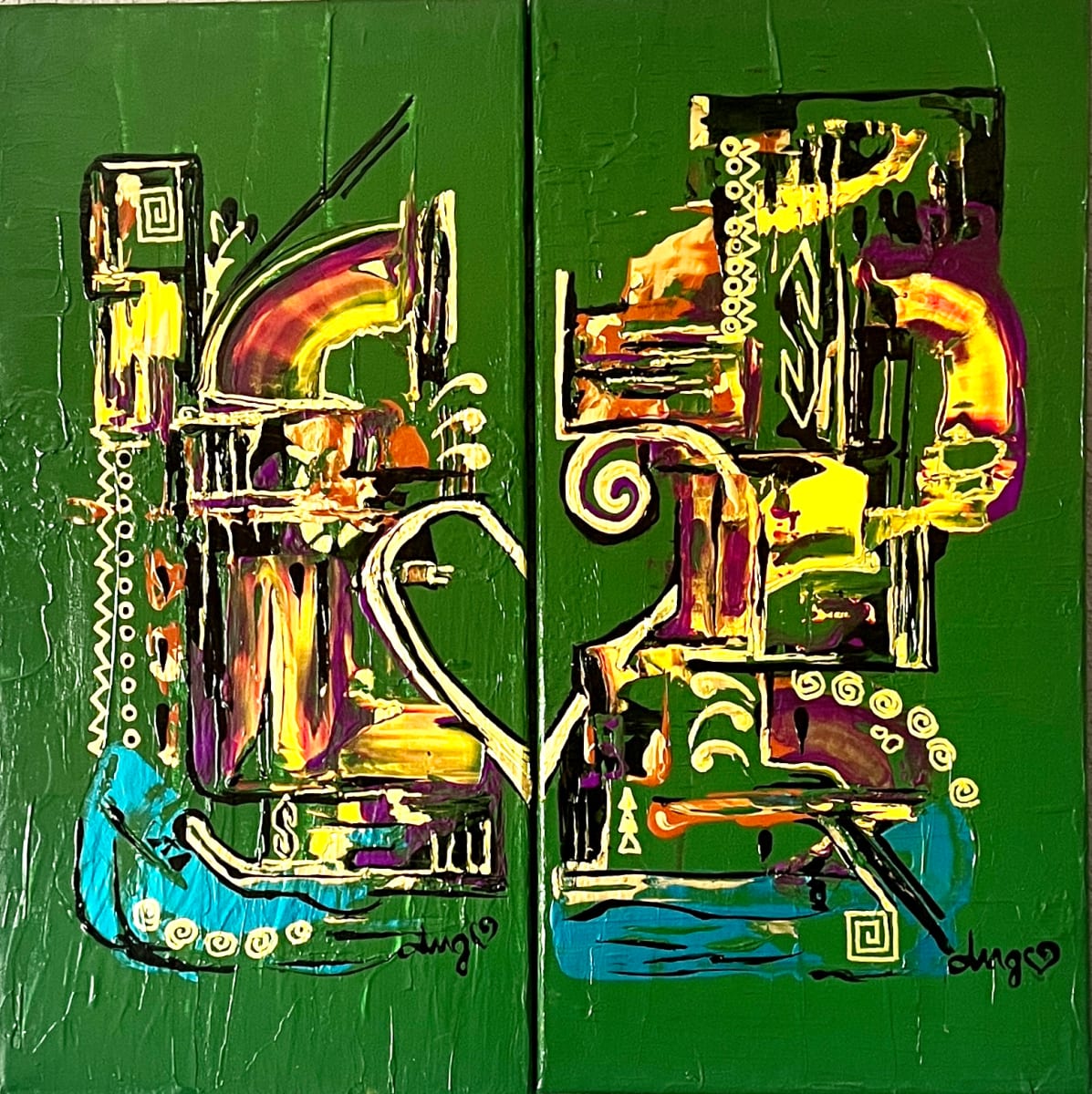 All the ways i love you a diptych by ing weaver artwork archive