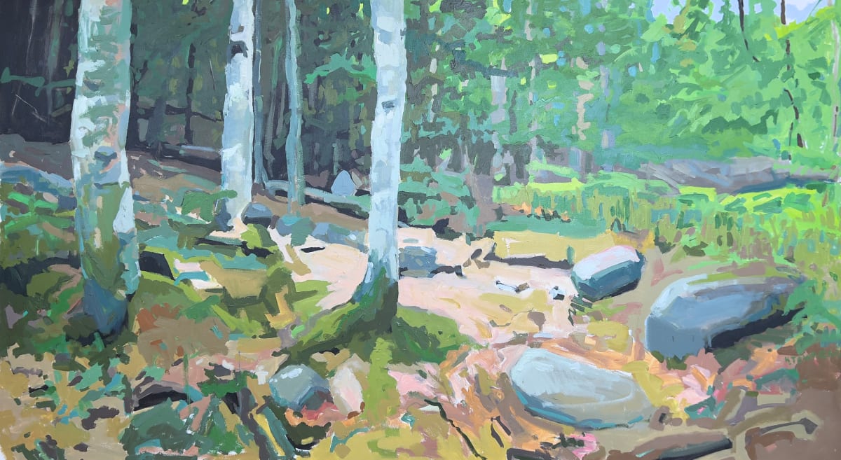 In Conversation With Trees by Krista Townsend  Image: The painting from the front.