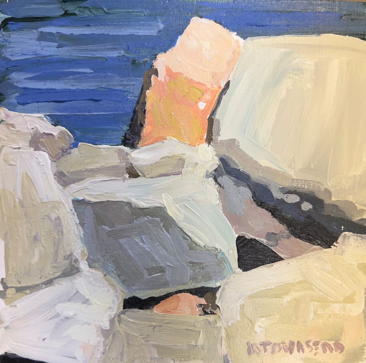 Rock Beach Study by Krista Townsend  Image: File for Glave Kocen