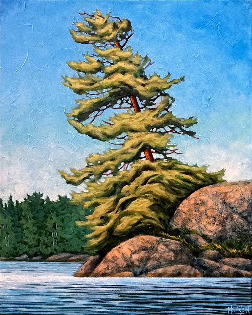Leaning Pine by Melissa Jean 