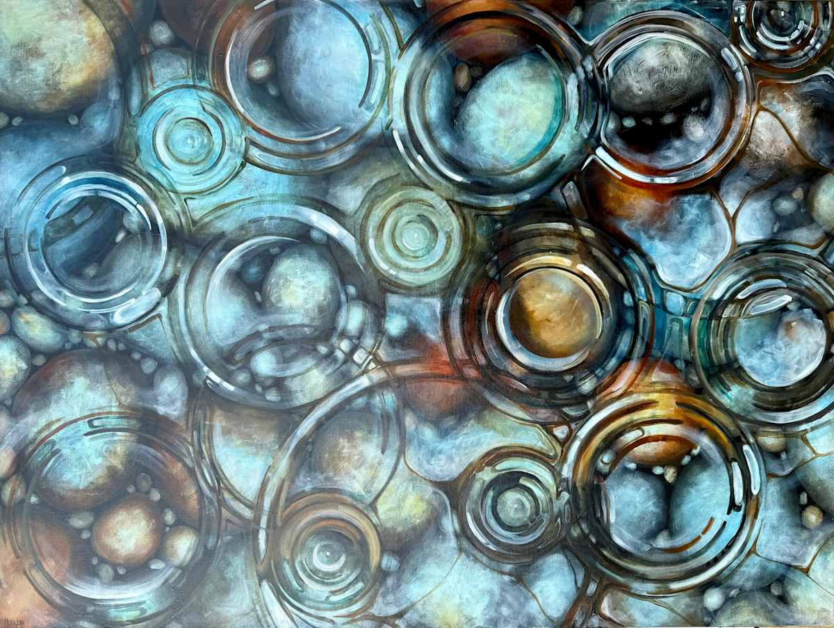 Rocky Shore Raindrops #2 by Melissa Jean 