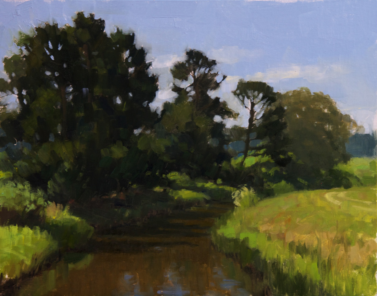 Wildlife Refuge Creek   (11 x 14, plein air) by Kathy O'Leary 