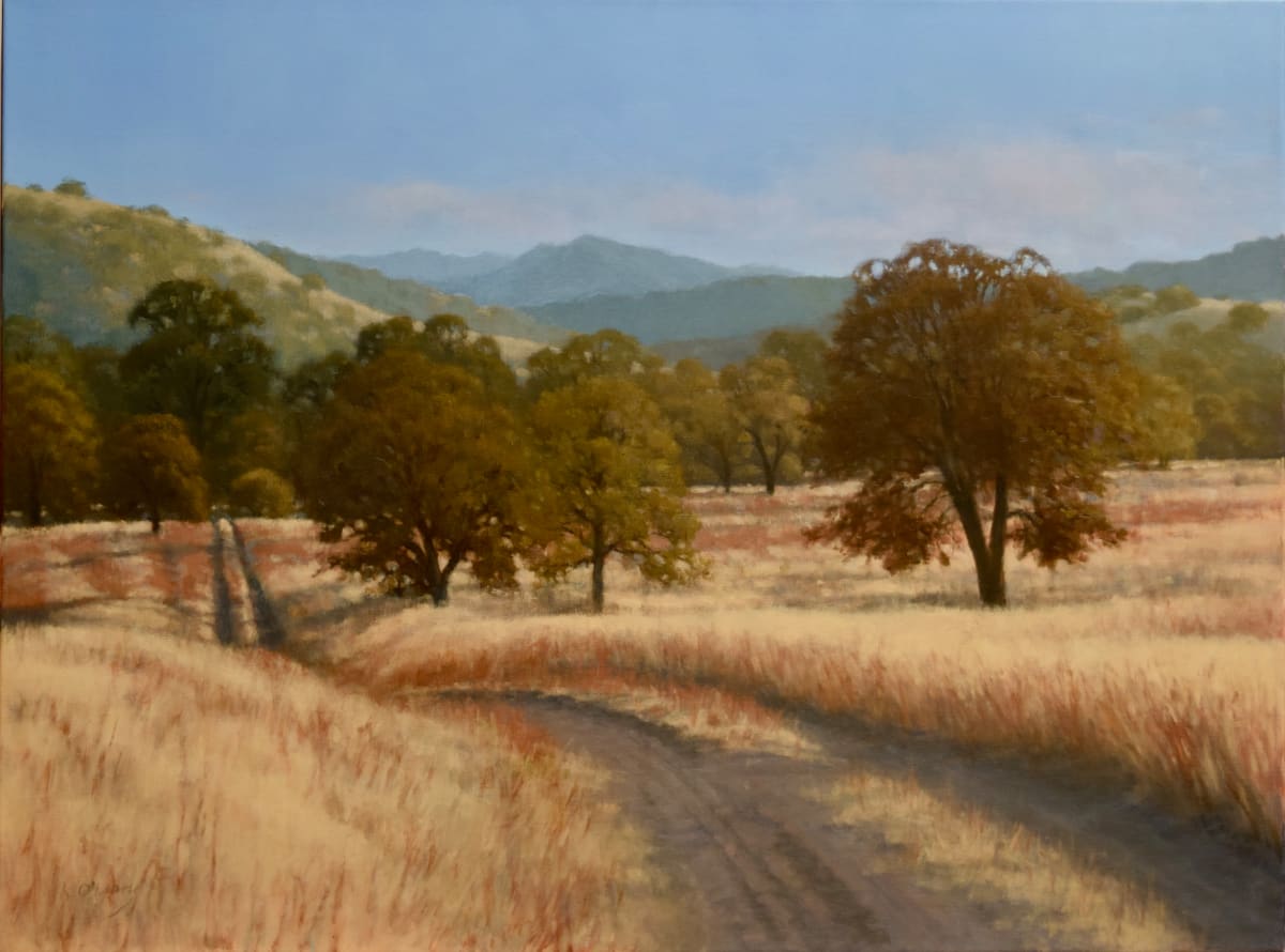 Wild Grasses and Blue Oaks by Kathy O'Leary 