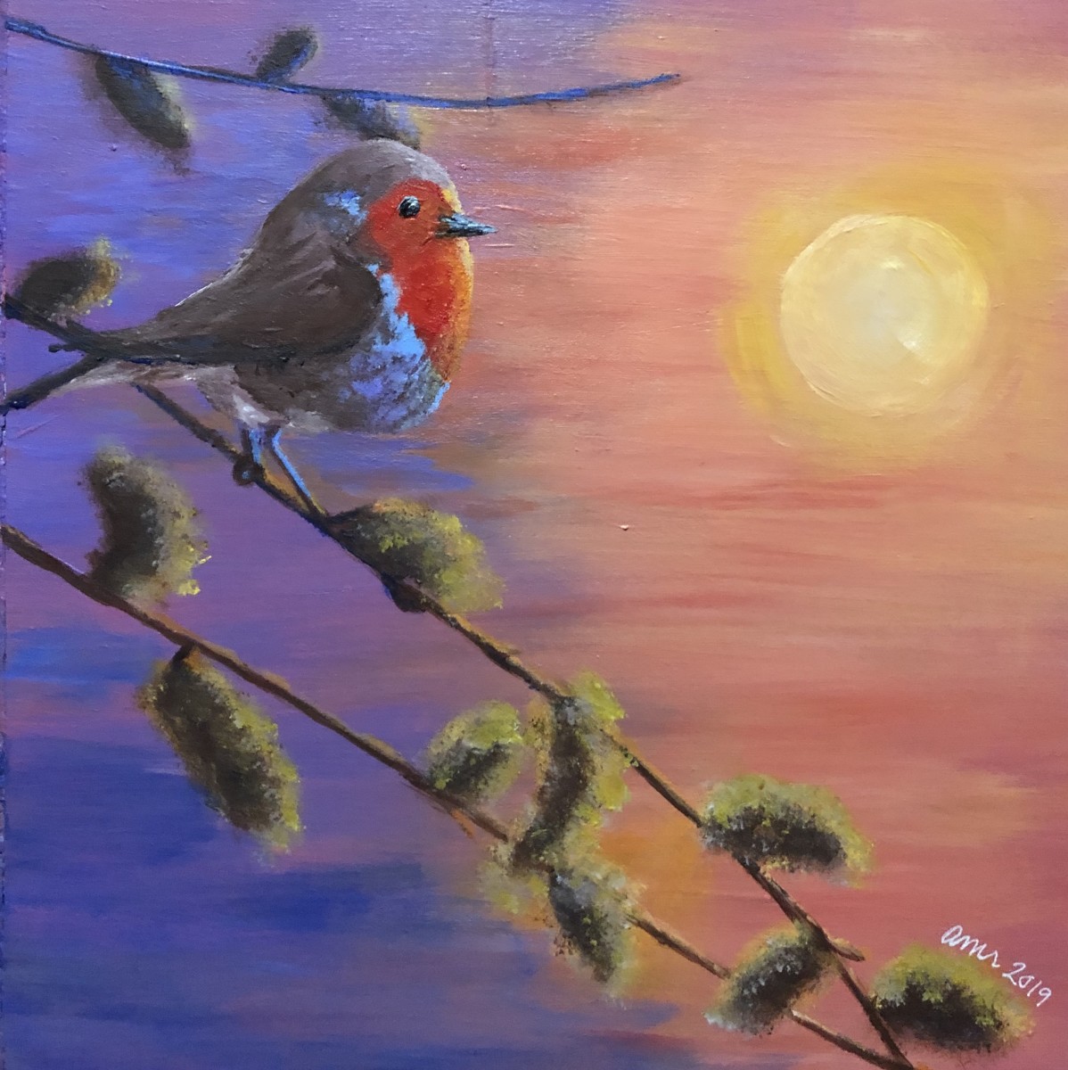 Songbird in the Catkins by Amelia Reimer 