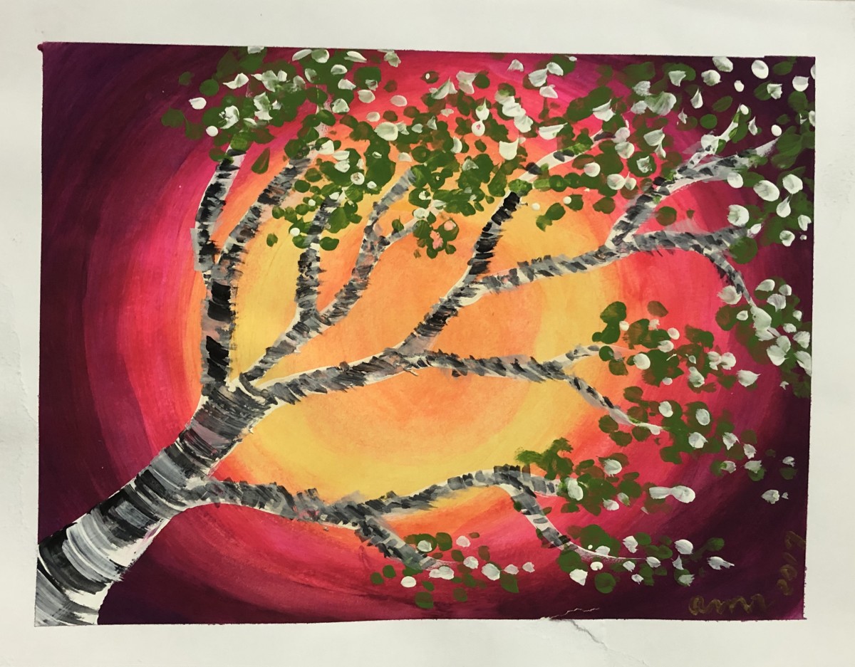 Birch in Spring by Amelia Reimer 