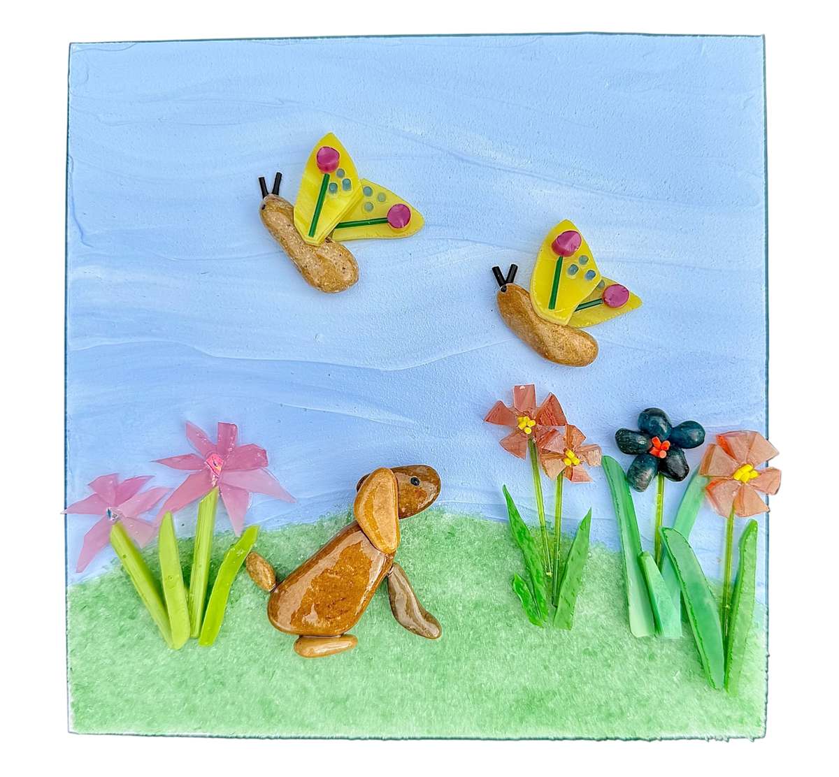 Dog and Butterflies by Donna Hoyack, Image 1.