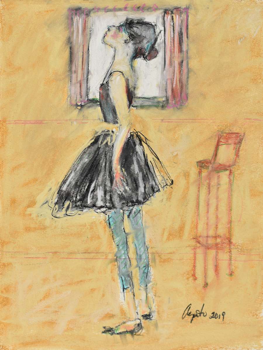 Dancer after Modigliani (Borinquen Series) by Frank Argento, Image 1.