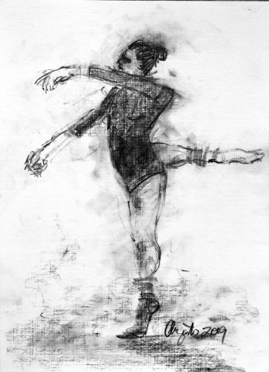 Dancer Leg Up by Frank Argento 