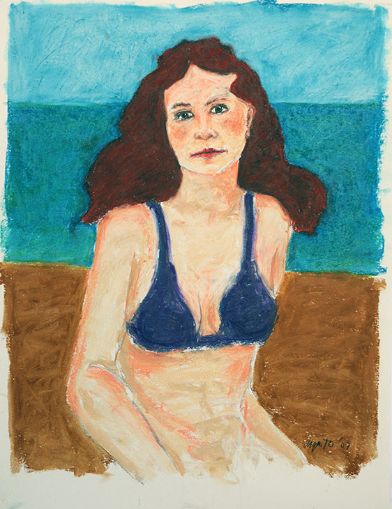 Girl at the Beach by Frank Argento 