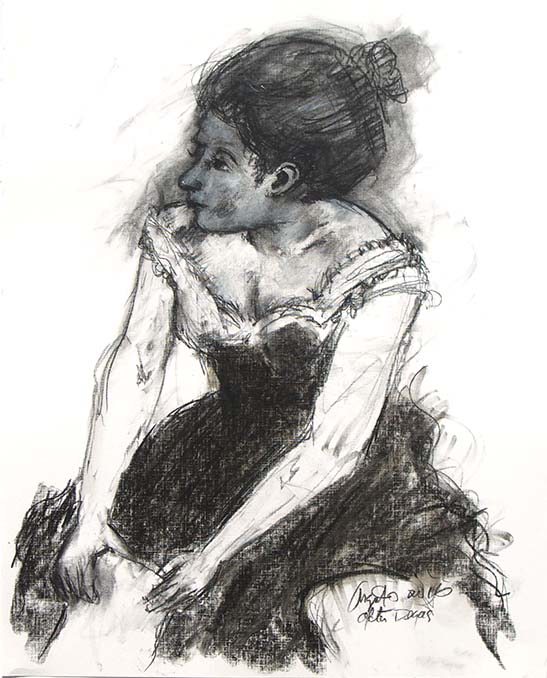 Girl after Degas by Frank Argento 