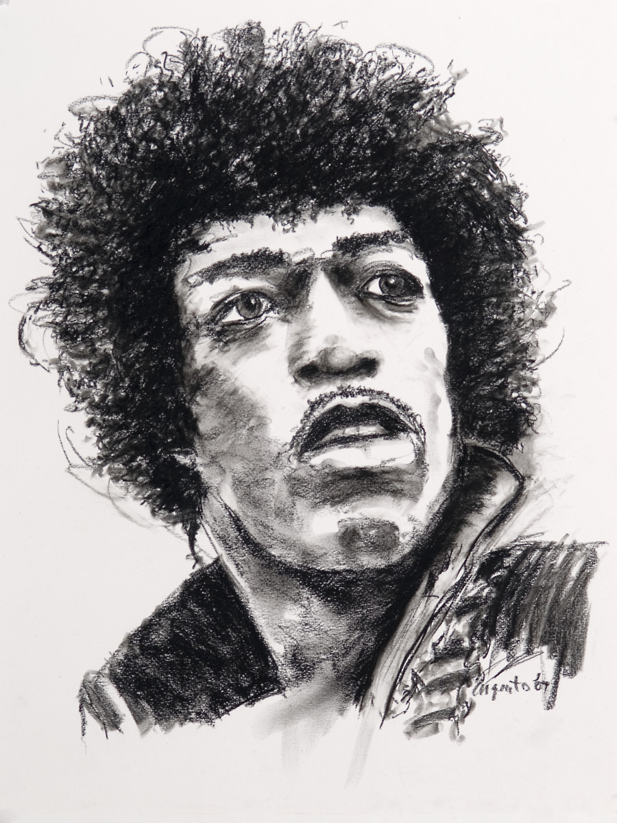 Jimi Hendrix by Frank Argento 