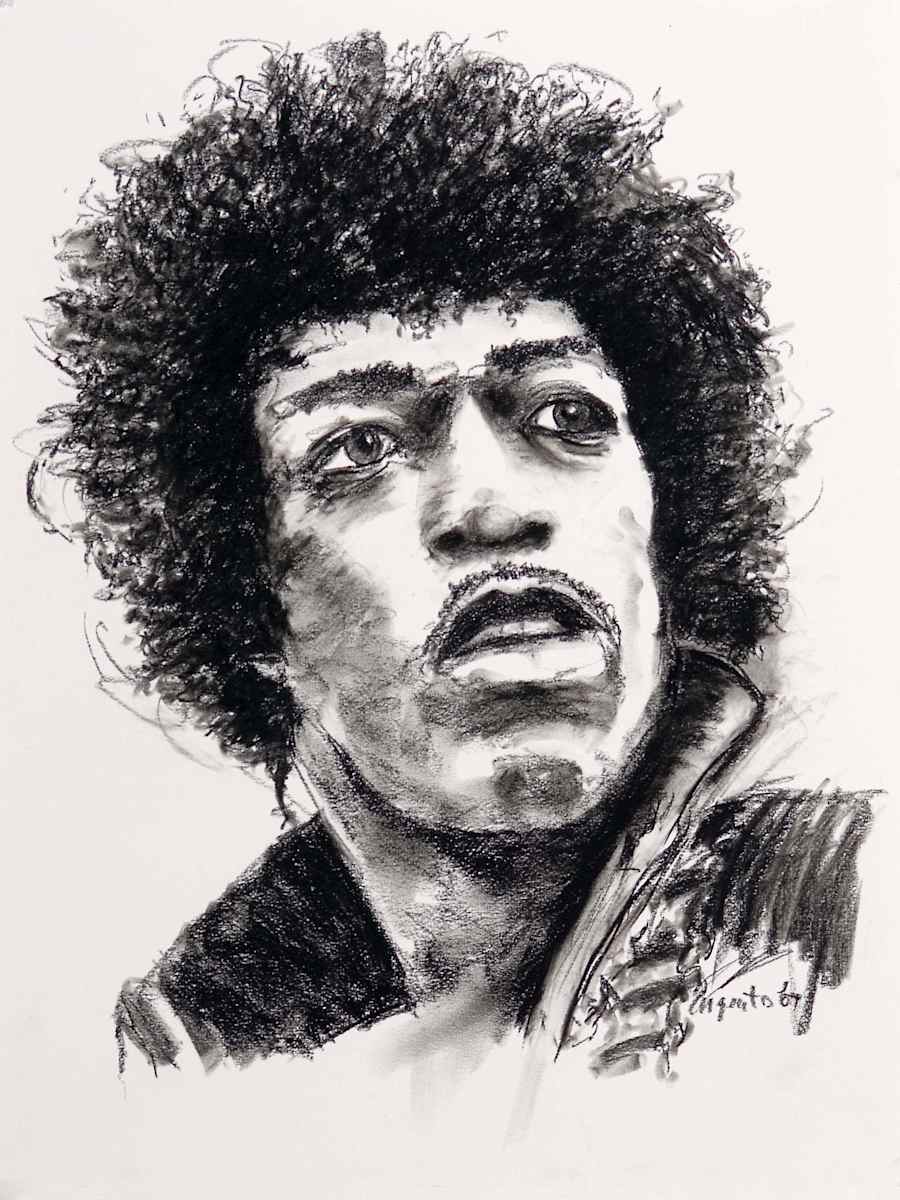 Jimi Hendrix by Frank Argento, Image 1.