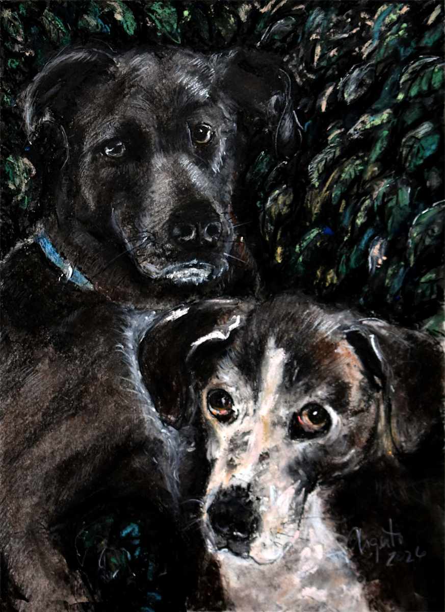 Rufus and Bogey by Frank Argento, Image 1.