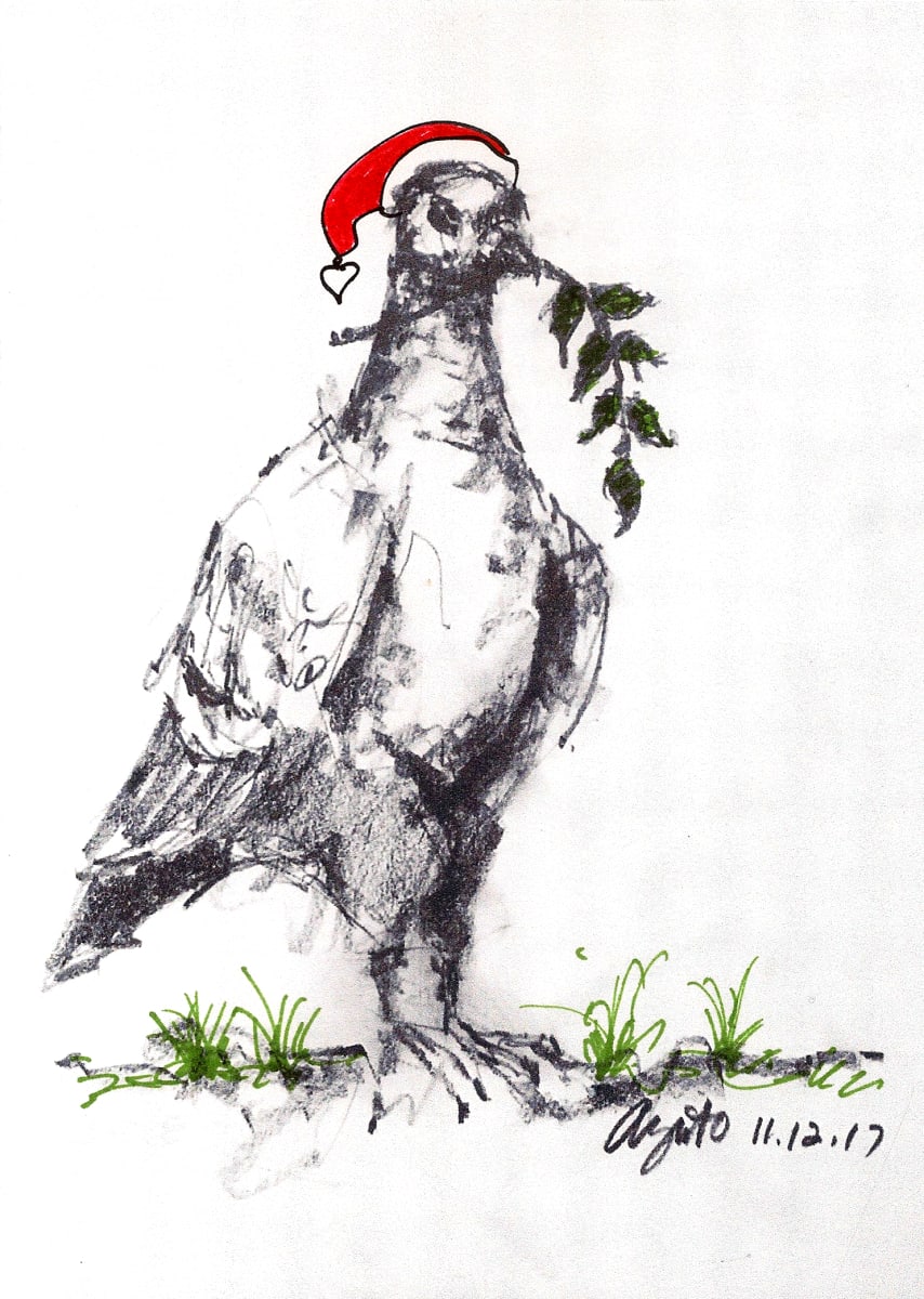 Christmas Peace Dove by Frank Argento 