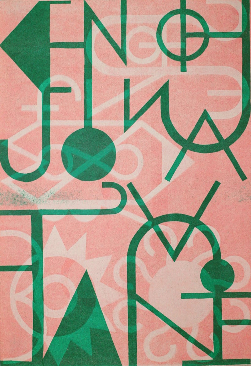 Bot D (Pink & Green) by Elijah Burgher 