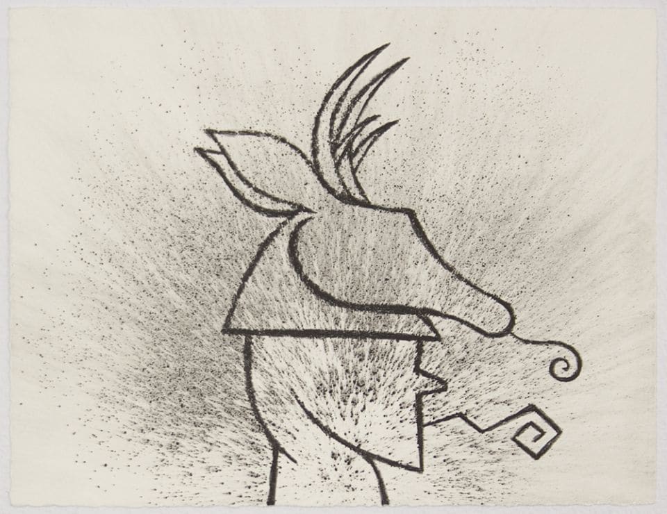 Exquisite Corpse (head) by José Bedia, Image 1.