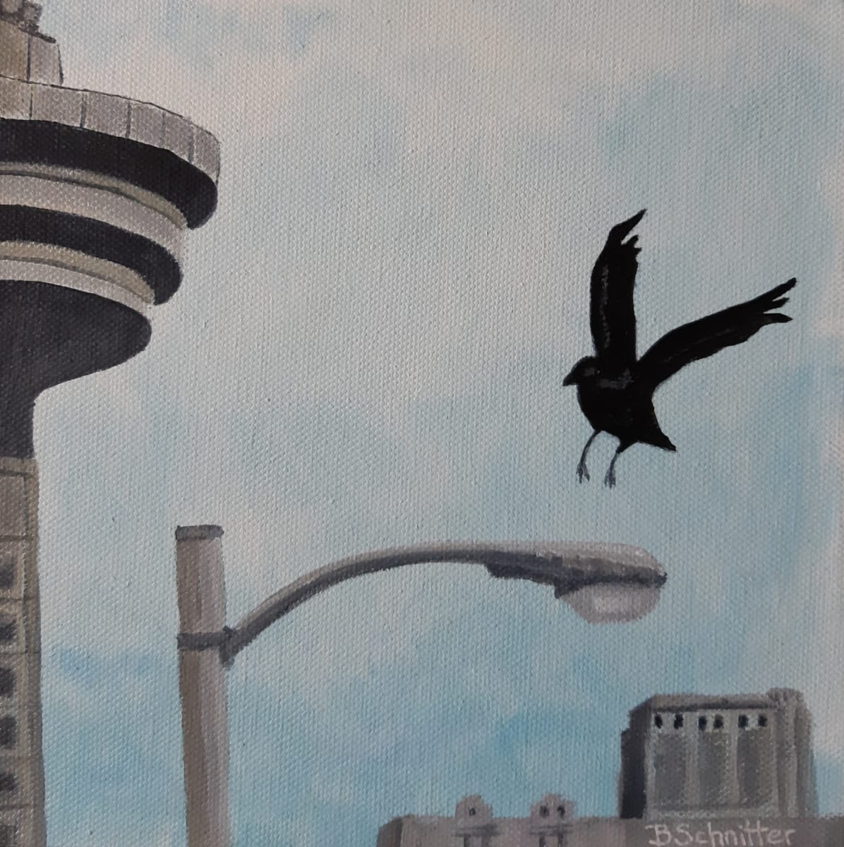 Vancouver Crow by Bonnie Schnitter 