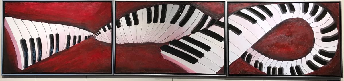 Playing on the Flip Side     (Triptych) by Olivia Gatewood, Image 1.