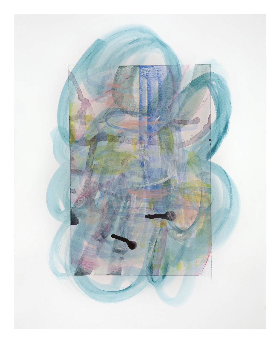 Untitled Aqua (01/16/13, #2) by Ginny Sykes 