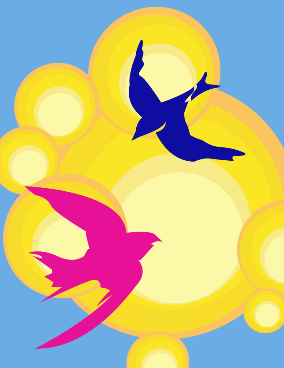 Donde Caben Dos Caben Tres by Miguel Maltos Gonzales  Image: “Donde cabe dos caben tres” is a drawing inspired from a phrase meaning that there is always room for more. This can be that there is always inspiration for more arté, you can always share good vibes, or simply the more the merrier. I see this as regardless of who you interact with in life, those people take a little bit of you with them. What will you pass along to others?How will you be remembered by them?