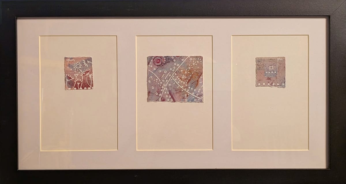 Small Triptych: Spring Breeze by Gwen Meharg 