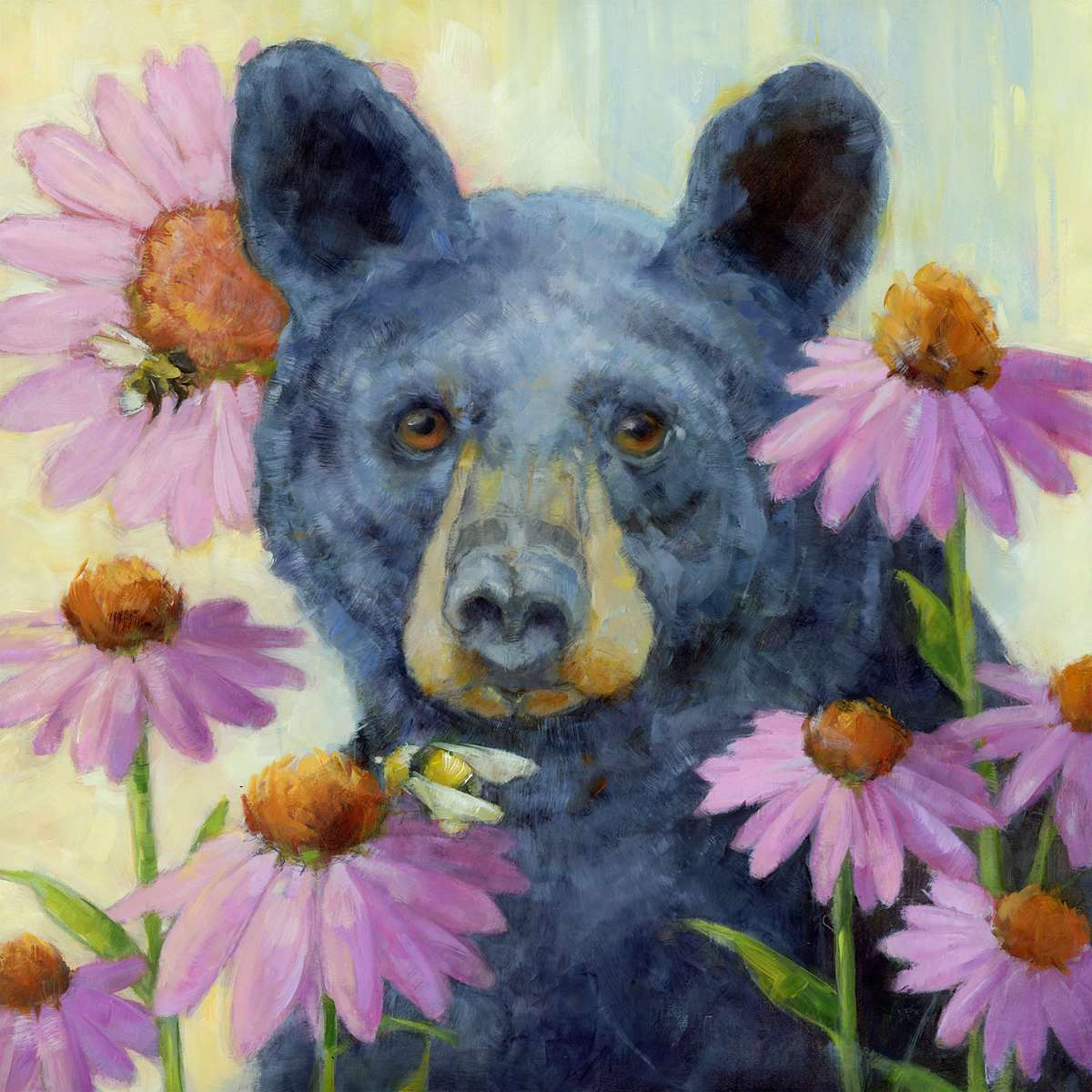 Bear In Bloom by Deb Kirkeeide 