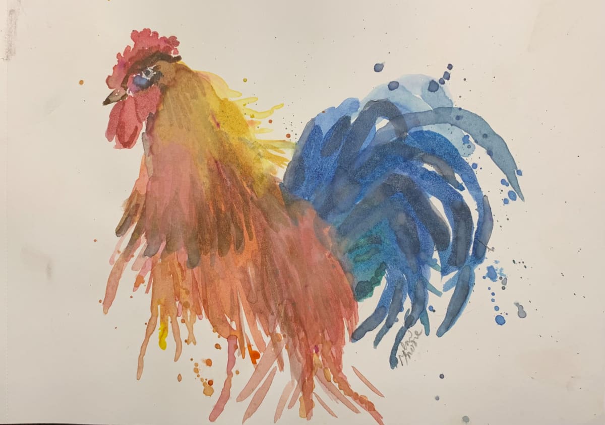 Fire Rooster Maquette Bozzetto by Robin Moore 