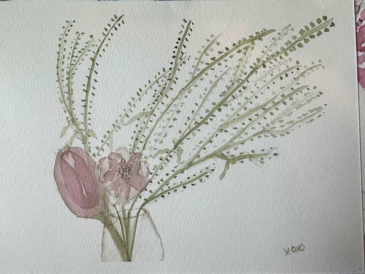 Hadlee Floral Spray by Robin Moore 